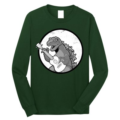 Acoustic Guitar Dinosaur Long Sleeve Shirt