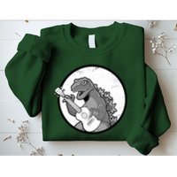 Acoustic Guitar Dinosaur Sweatshirt