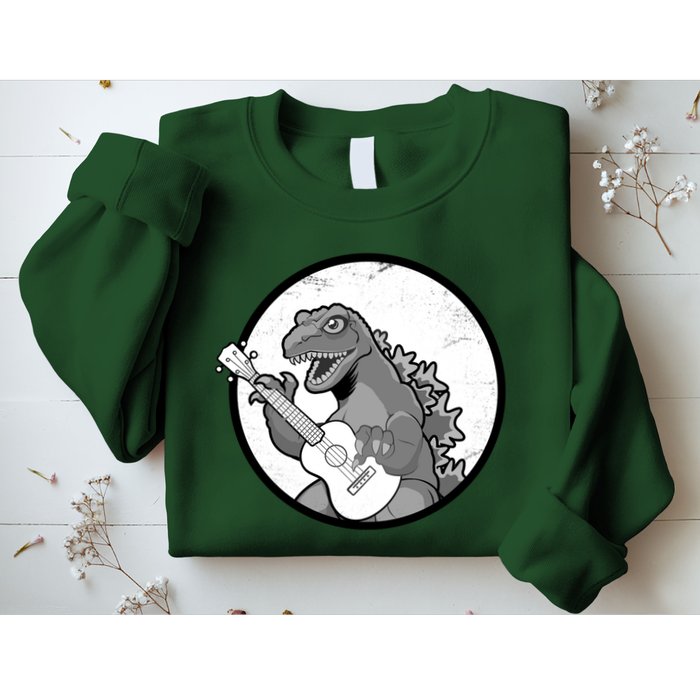 Acoustic Guitar Dinosaur Sweatshirt