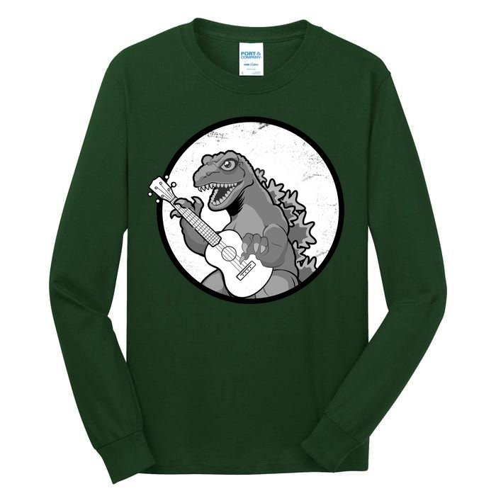 Acoustic Guitar Dinosaur Tall Long Sleeve T-Shirt