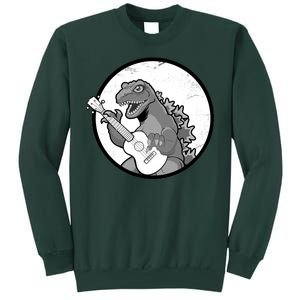 Acoustic Guitar Dinosaur Tall Sweatshirt