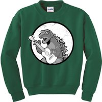 Acoustic Guitar Dinosaur Kids Sweatshirt