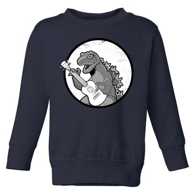 Acoustic Guitar Dinosaur Toddler Sweatshirt