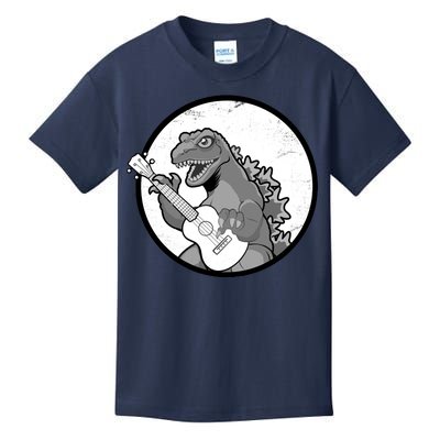 Acoustic Guitar Dinosaur Kids T-Shirt