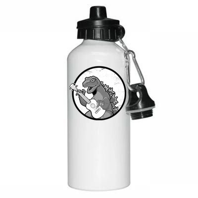 Acoustic Guitar Dinosaur Aluminum Water Bottle