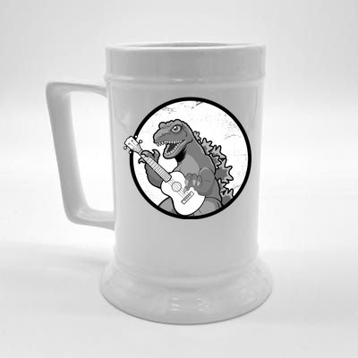 Acoustic Guitar Dinosaur Beer Stein