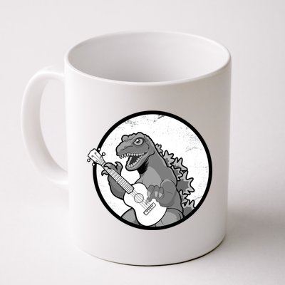 Acoustic Guitar Dinosaur Coffee Mug