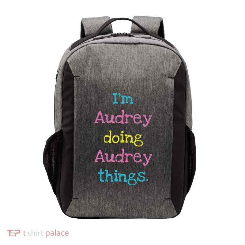 Audrey Cute Personalized Text S Gift Top For Vector Backpack