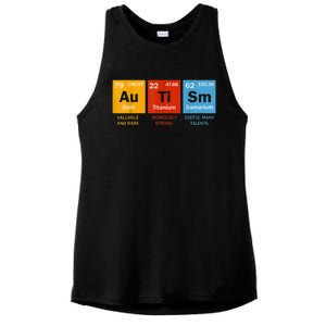 Autism Chemistry Periodic Table Elements Autism Awareness Ladies PosiCharge Tri-Blend Wicking Tank