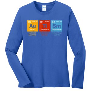 Autism Chemistry Periodic Table Elements Autism Awareness Ladies Long Sleeve Shirt