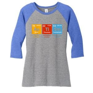 Autism Chemistry Periodic Table Elements Autism Awareness Women's Tri-Blend 3/4-Sleeve Raglan Shirt