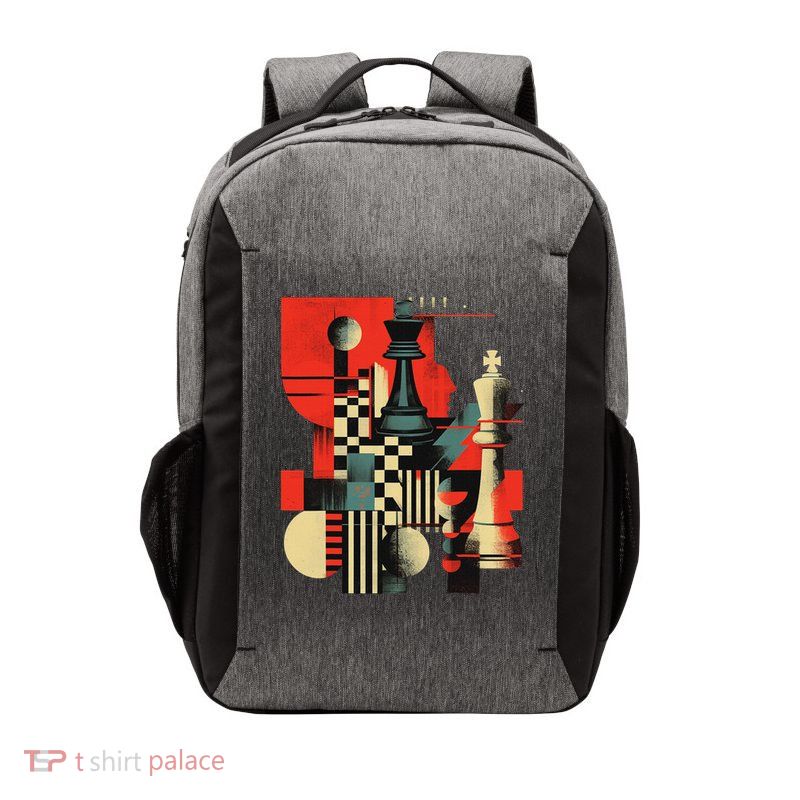 Artistic Chess Player And Women Chess Love Vector Backpack