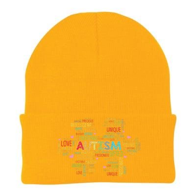 Autism Charm Puzzle World Autism Awareness Day Knit Cap Winter Beanie