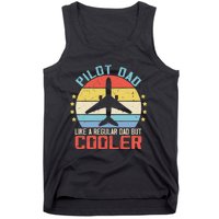 Airplane Captain Pilot Dad Funny Aircraft Aviator Pilot Tank Top