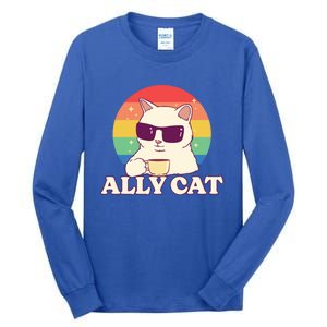 Ally Cat Pride Gift Tall Long Sleeve T-Shirt