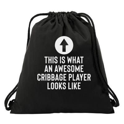 Awesome Cribbage Player Drawstring Bag