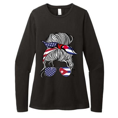 American Cuban Patriot Flag Wo Girl Cuba Grown Womens CVC Long Sleeve Shirt