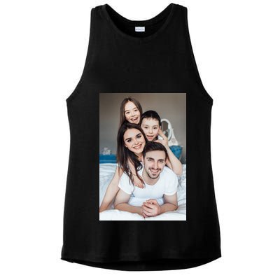 Add Custom Photo Picture Ladies PosiCharge Tri-Blend Wicking Tank