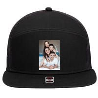 Add Custom Photo Picture 7 Panel Mesh Trucker Snapback Hat