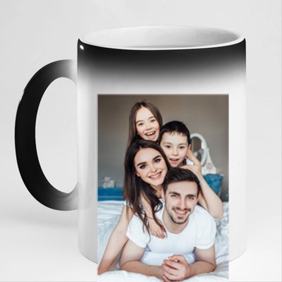 Add Custom Photo Picture 11oz Black Color Changing Mug