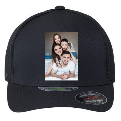 Add Custom Photo Picture Flexfit Unipanel Trucker Cap