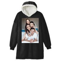 Add Custom Photo Picture Hooded Wearable Blanket