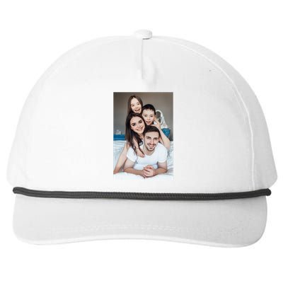 Add Custom Photo Picture Snapback Five-Panel Rope Hat