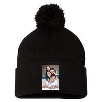 Add Custom Photo Picture Pom Pom 12in Knit Beanie