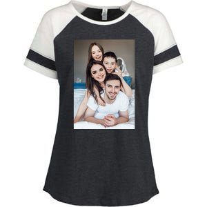 Add Custom Photo Picture Enza Ladies Jersey Colorblock Tee