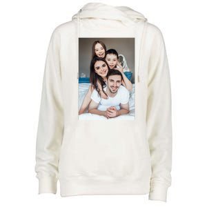 Add Custom Photo Picture Womens Funnel Neck Pullover Hood