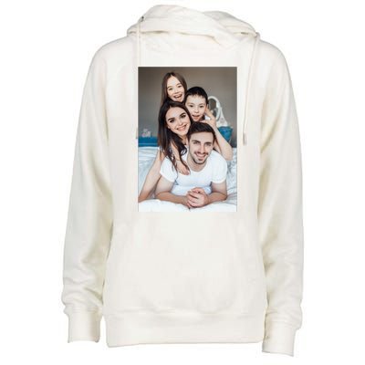 Add Custom Photo Picture Womens Funnel Neck Pullover Hood