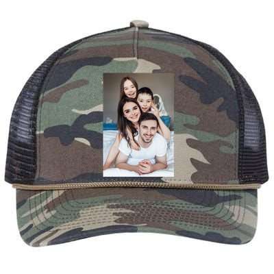 Add Custom Photo Picture Retro Rope Trucker Hat Cap