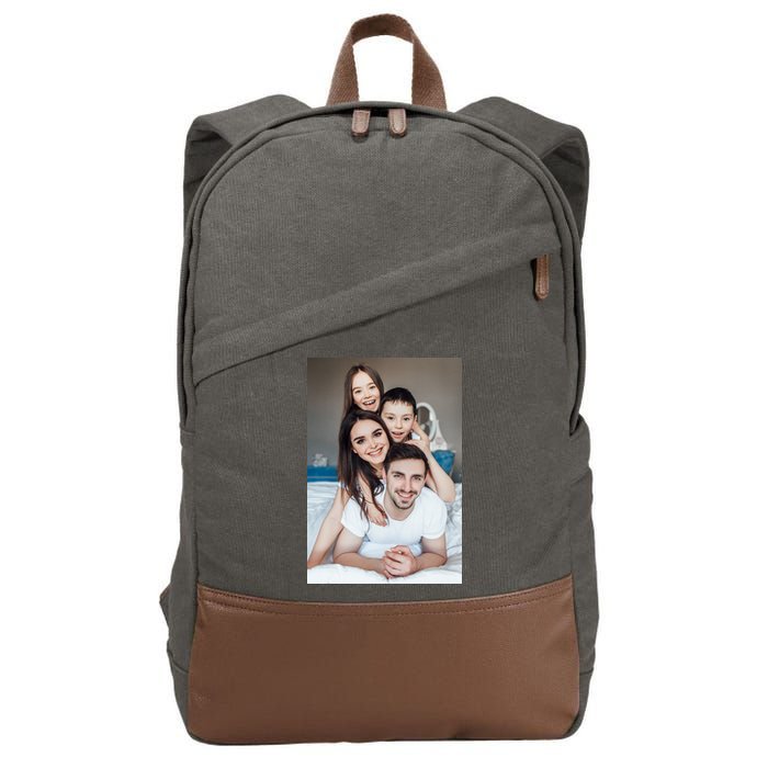 Add Custom Photo Picture Cotton Canvas Backpack