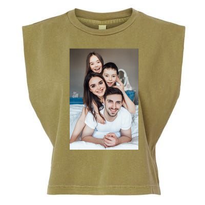 Add Custom Photo Picture Garment-Dyed Women's Muscle Tee