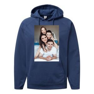 Add Custom Photo Picture Performance Fleece Hoodie