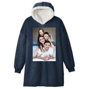 Add Custom Photo Picture Hooded Wearable Blanket