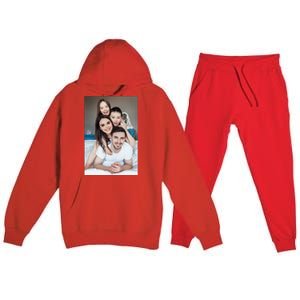 Add Custom Photo Picture Premium Hooded Sweatsuit Set