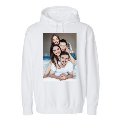 Add Custom Photo Picture Garment-Dyed Fleece Hoodie