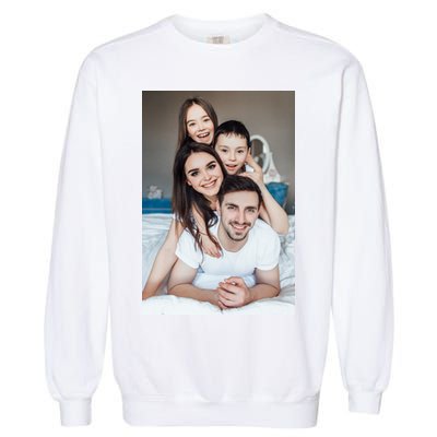 Add Custom Photo Picture Garment-Dyed Sweatshirt