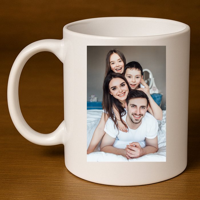 Add Custom Photo Picture 11oz C Handle Ceramic Mug