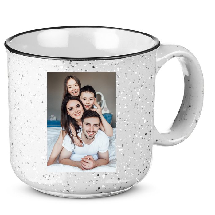 Add Custom Photo Picture 15oz Campfire Ceramic Mug