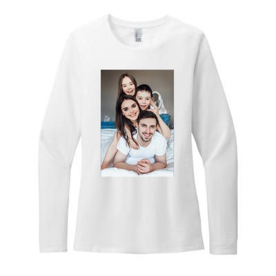 Add Custom Photo Picture Womens CVC Long Sleeve Shirt