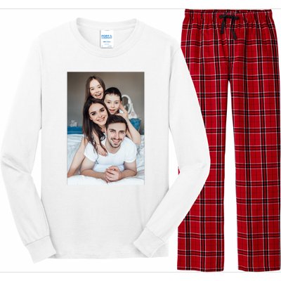 Add Custom Photo Picture Long Sleeve Pajama Set