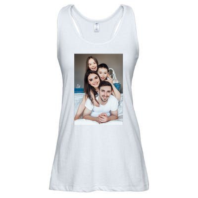 Add Custom Photo Picture Ladies Essential Flowy Tank