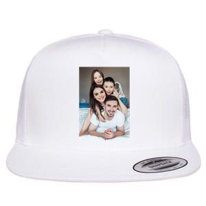 Add Custom Photo Picture Flat Bill Trucker Hat