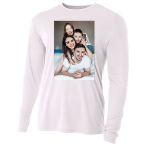 Add Custom Photo Picture Cooling Performance Long Sleeve Crew