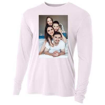 Add Custom Photo Picture Cooling Performance Long Sleeve Crew