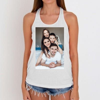 Add Custom Photo Picture Women's Knotted Racerback Tank
