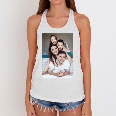 Add Custom Photo Picture Women's Knotted Racerback Tank