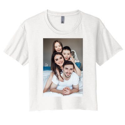 Add Custom Photo Picture Women's Crop Top Tee